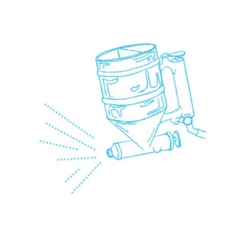 塗装のイラスト